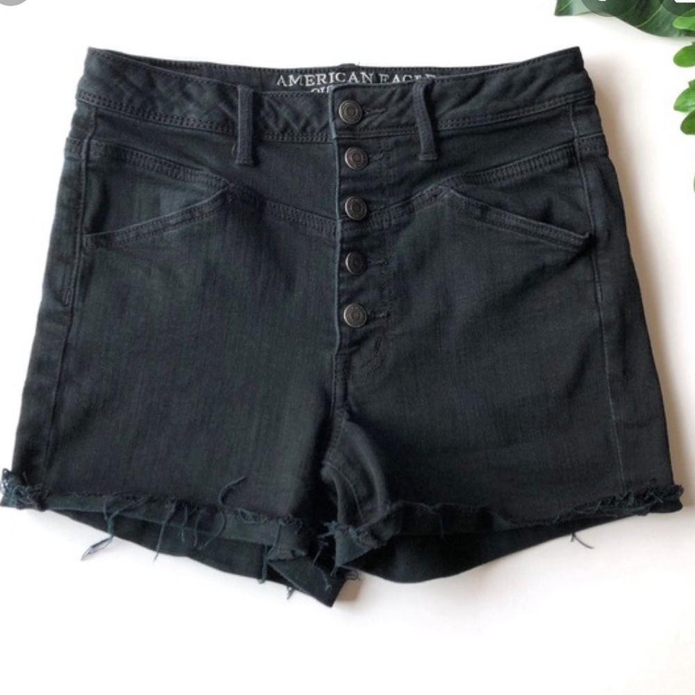 Black High Waisted Shorts